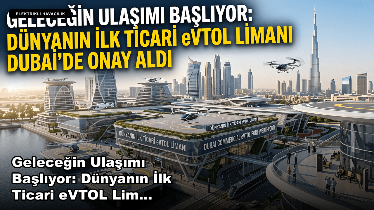 Geleceğin Ulaşımı Başlıyor: Dünyanın İlk Ticari eVTOL Limanı Dubai'de Onay Aldı