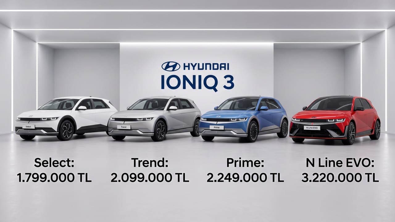 İzmit'te Üretilen Hyundai IONIQ 3'ün Türkiye Fiyatı 1 Milyon 799 Bin TL'den Başlıyor