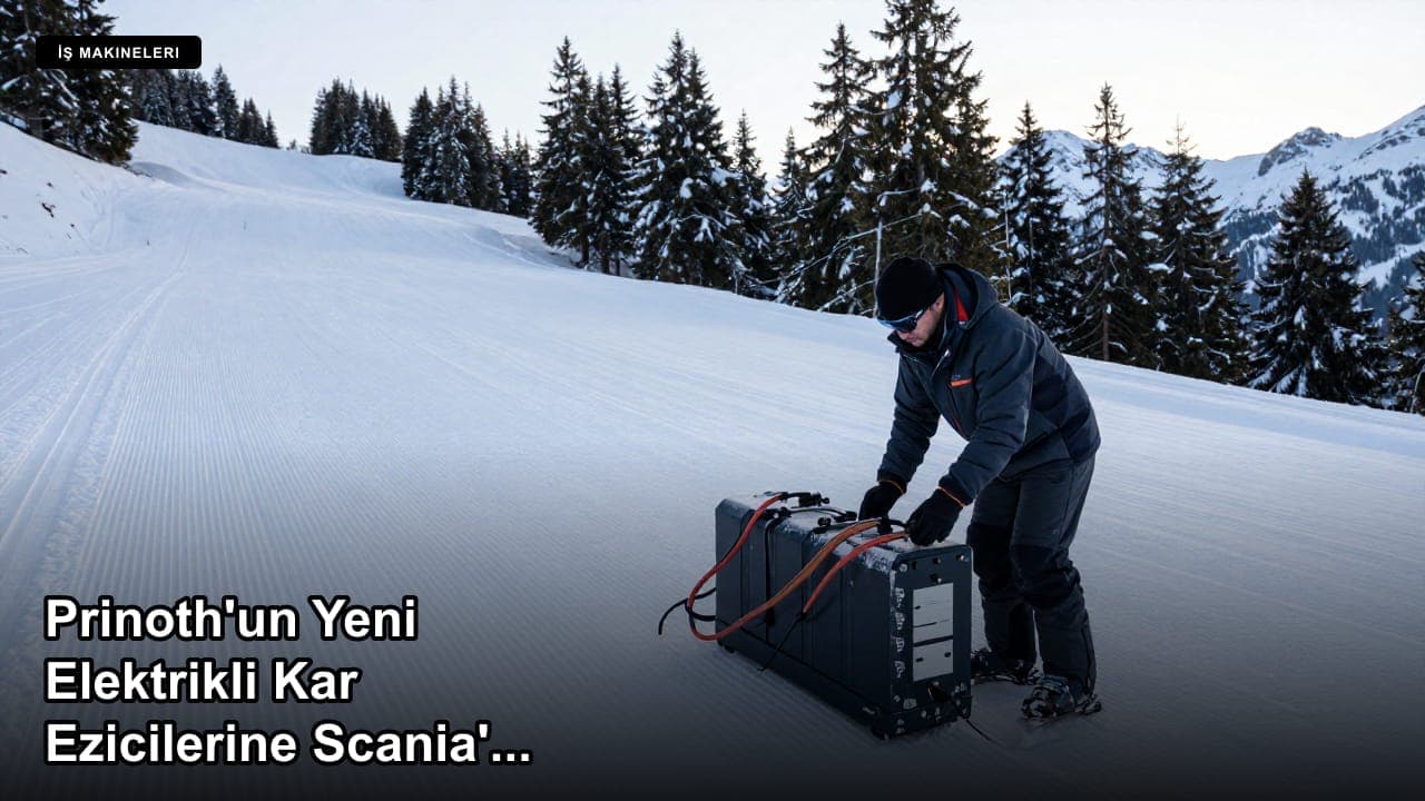 Prinoth'un Yeni Elektrikli Kar Ezicilerine Scania'dan 624 kWh'e Kadar Batarya