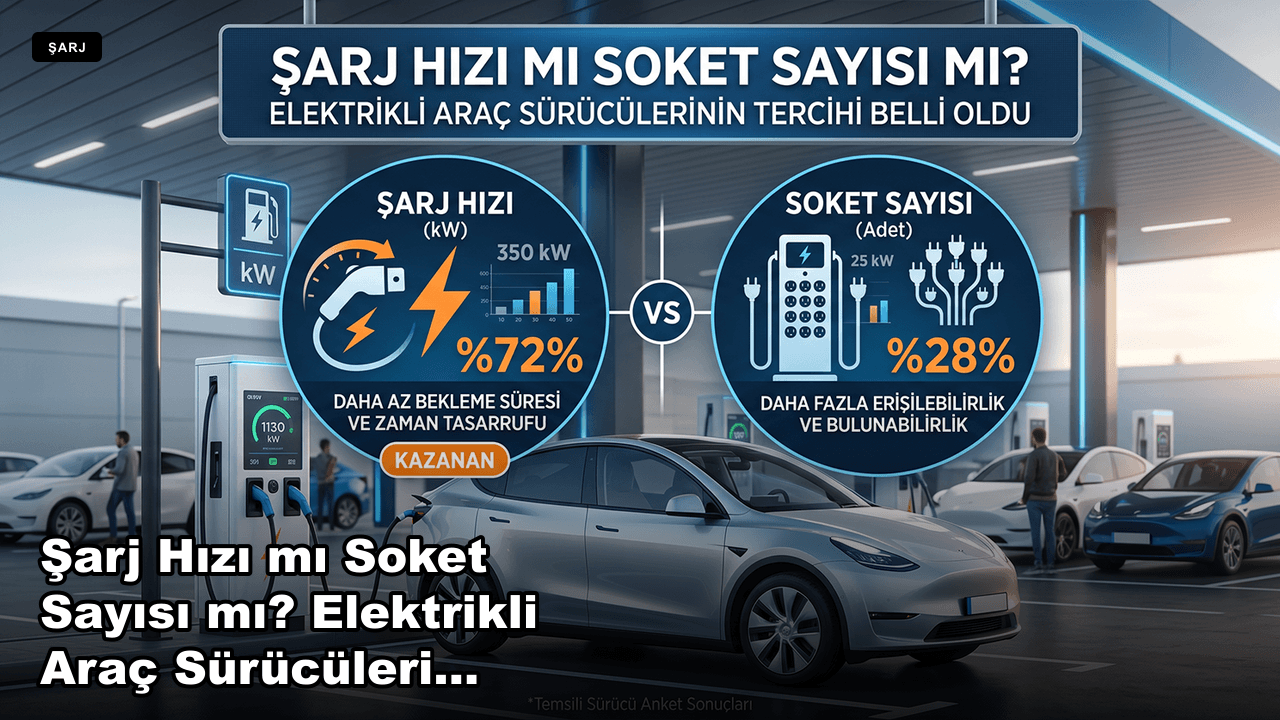 Şarj Hızı mı Soket Sayısı mı? Elektrikli Araç Sürücülerinin Tercihi Belli Oldu