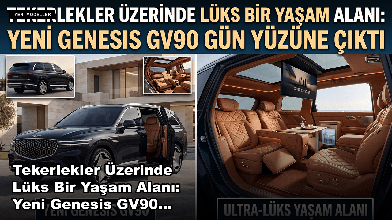 Tekerlekler Üzerinde Lüks Bir Yaşam Alanı: Yeni Genesis GV90 Gün Yüzüne Çıktı