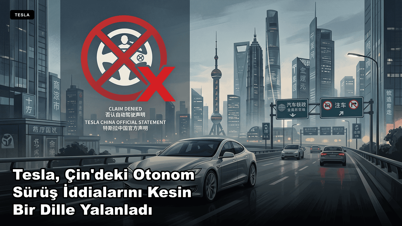 Tesla, Çin'deki Otonom Sürüş İddialarını Kesin Bir Dille Yalanladı
