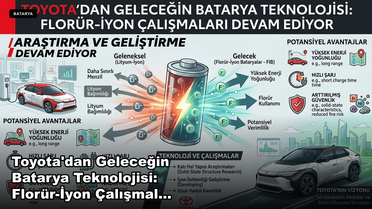 Toyota'dan Geleceğin Batarya Teknolojisi: Florür-İyon Çalışmaları Devam Ediyor