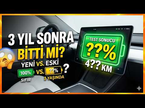 3 Yıl Sonra Tesla Model Y Batarya Testi: Beklediğimden iyi çıktı veSonuç Şaşırttı! 🔋