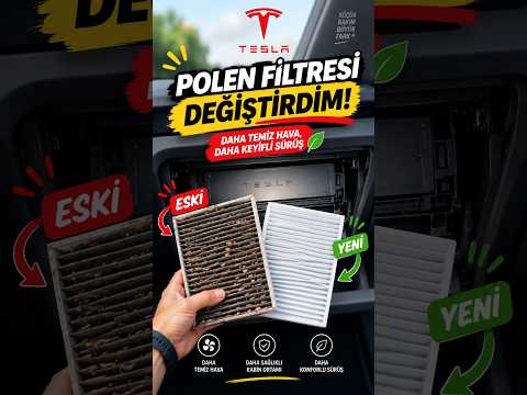 Tesla sahibi sana yemek ısmarlıyorum.Polen filtreni kendin değiştir işçilik ücreti verme, yemek ye!