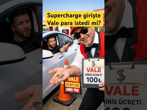 Aveneu AVMde yeni açılan Tesla Supercharger a girerken vale para istiyor mu?