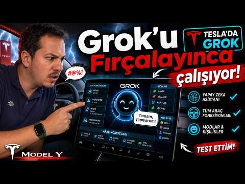 Çok beklenen Grok Tesla'ya geldi. Tüm fonksiyonları denedim.