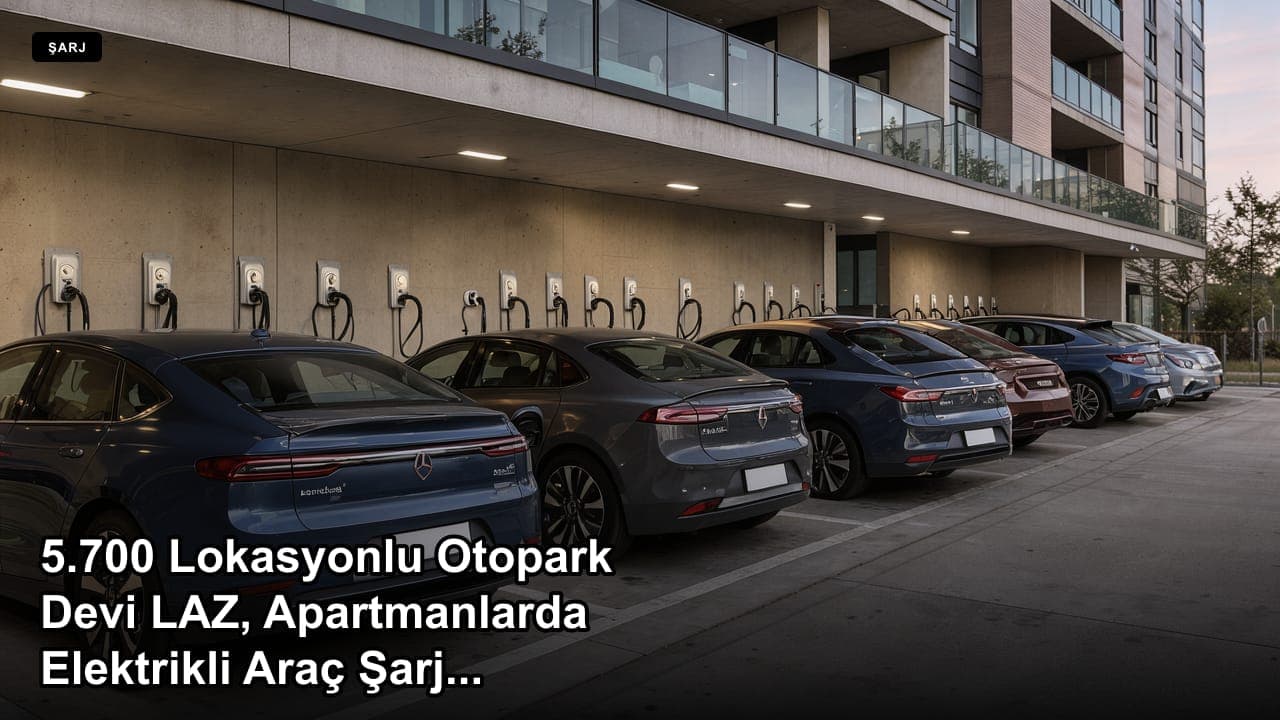 5.700 Lokasyonlu Otopark Devi LAZ, Apartmanlarda Elektrikli Araç Şarjına Giriyor