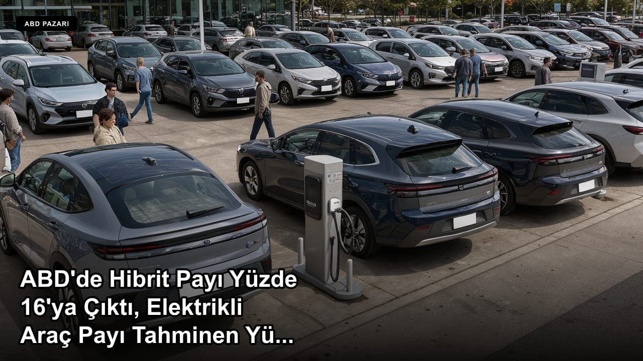 ABD'de Hibrit Payı Yüzde 16'ya Çıktı, Elektrikli Araç Payı Tahminen Yüzde 6'ya İndi
