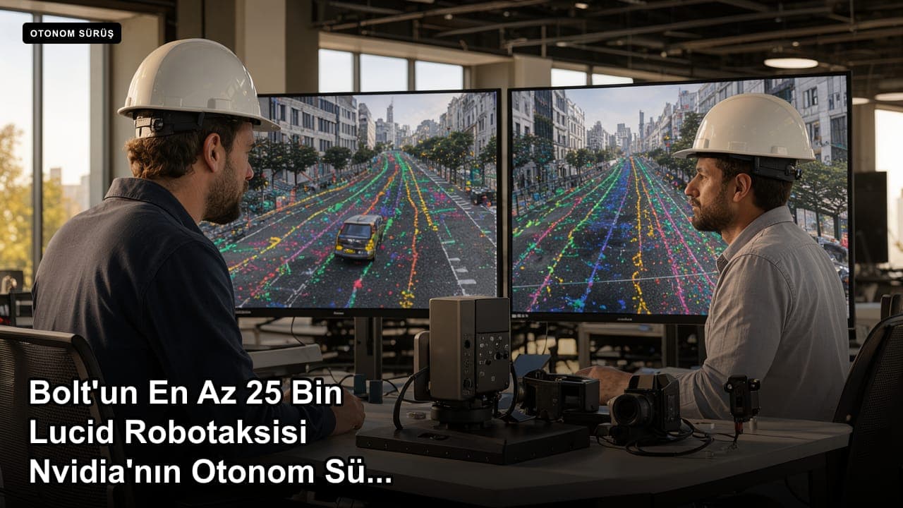 Bolt'un En Az 25 Bin Lucid Robotaksisi Nvidia'nın Otonom Sürüş Yazılımını Kullanacak