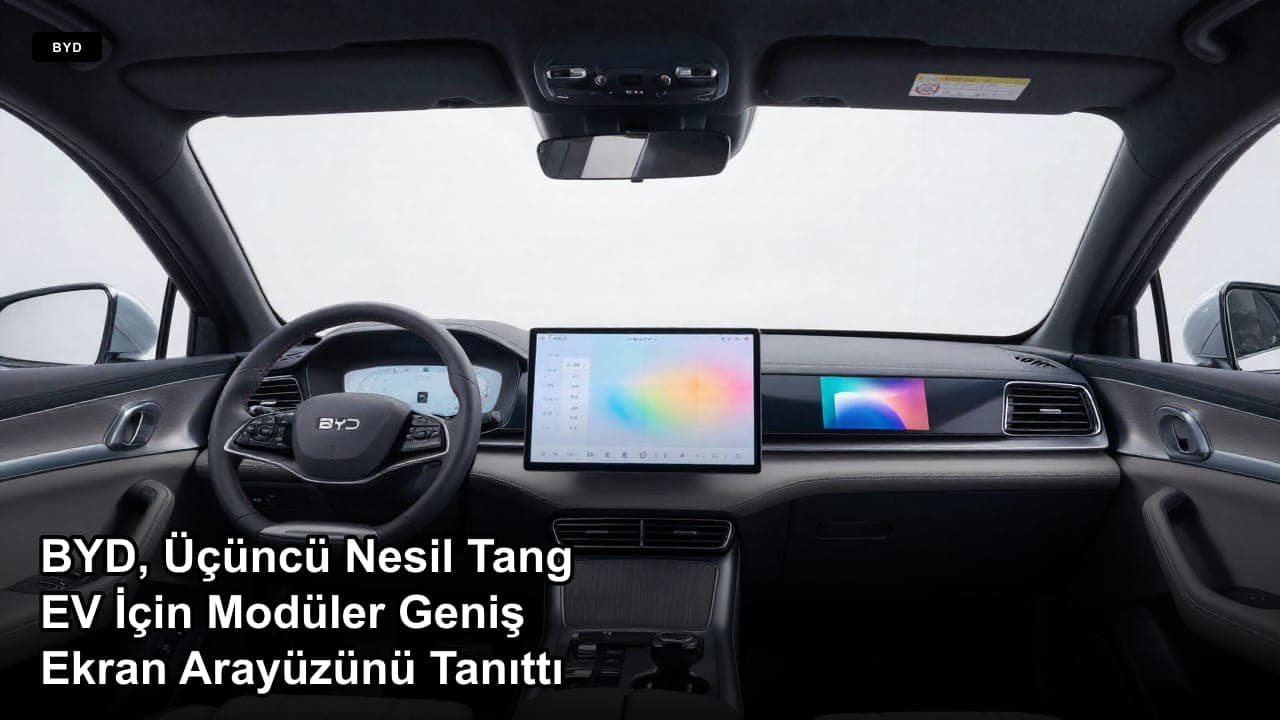 BYD, Üçüncü Nesil Tang EV İçin Modüler Geniş Ekran Arayüzünü Tanıttı