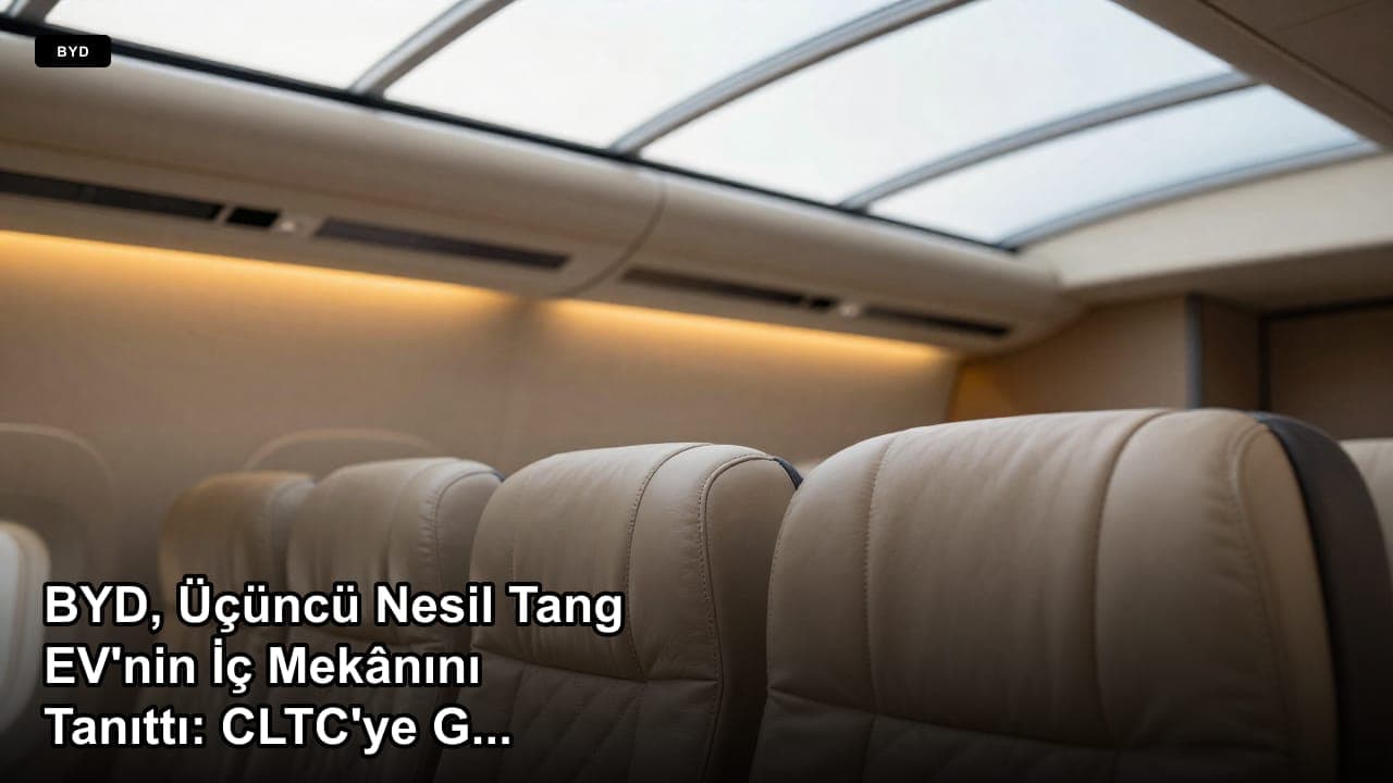 BYD, Üçüncü Nesil Tang EV'nin İç Mekânını Tanıttı: CLTC'ye Göre 850 km'ye Kadar Menzil