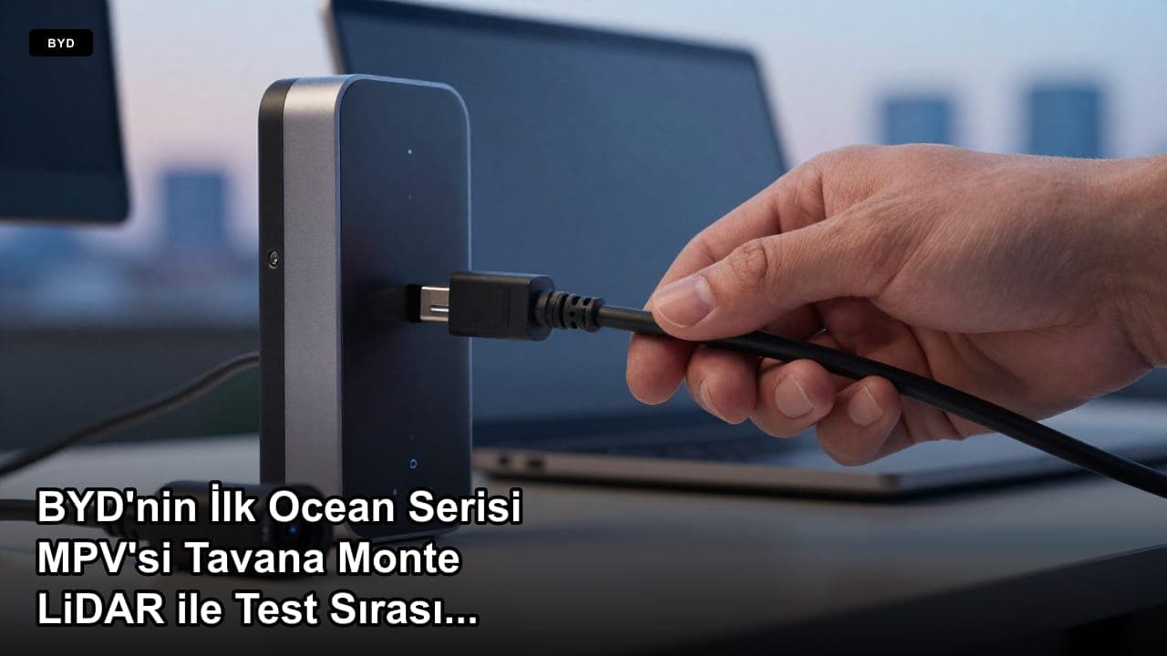 BYD'nin İlk Ocean Serisi MPV'si Tavana Monte LiDAR ile Test Sırasında Görüntülendi