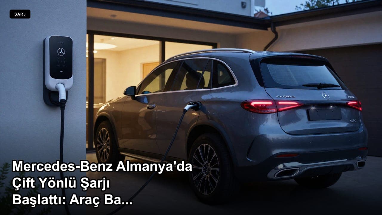 Mercedes-Benz Almanya'da Çift Yönlü Şarjı Başlattı: Araç Bağlı Kaldığı Her Saat İçin Ödeme