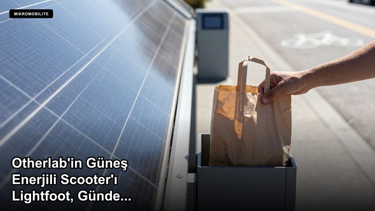 Otherlab'in Güneş Enerjili Scooter'ı Lightfoot, Günde 29 Km'ye Kadar Ek Menzil Vaat Ediyor