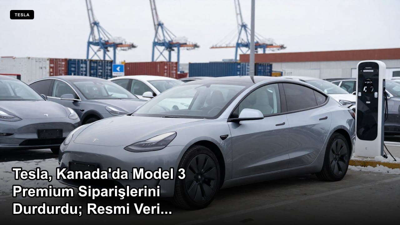 Tesla, Kanada'da Model 3 Premium Siparişlerini Durdurdu; Resmi Veriler Kotanın Üçte İkisini Boş Gösteriyor