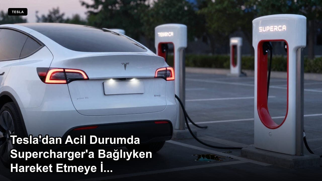 Tesla'dan Acil Durumda Supercharger'a Bağlıyken Hareket Etmeye İzin Veren Yeni Özellik