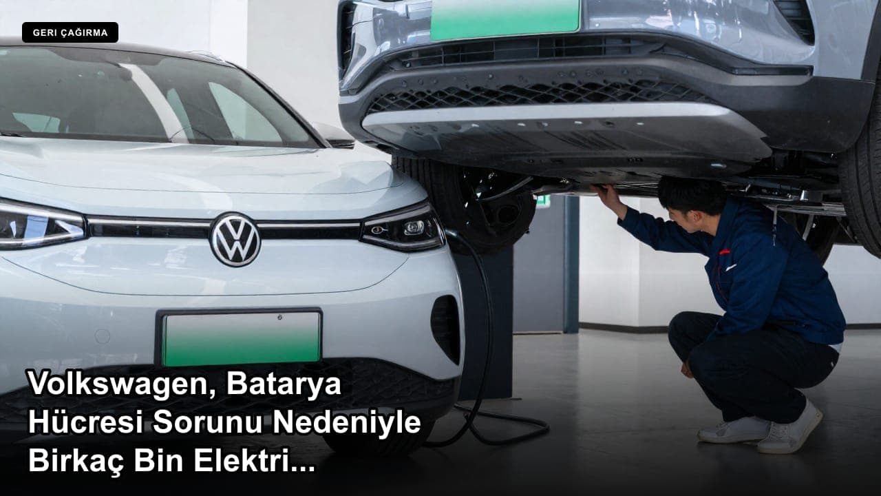 Volkswagen, Batarya Hücresi Sorunu Nedeniyle Birkaç Bin Elektrikli Aracı Geri Çağırıyor