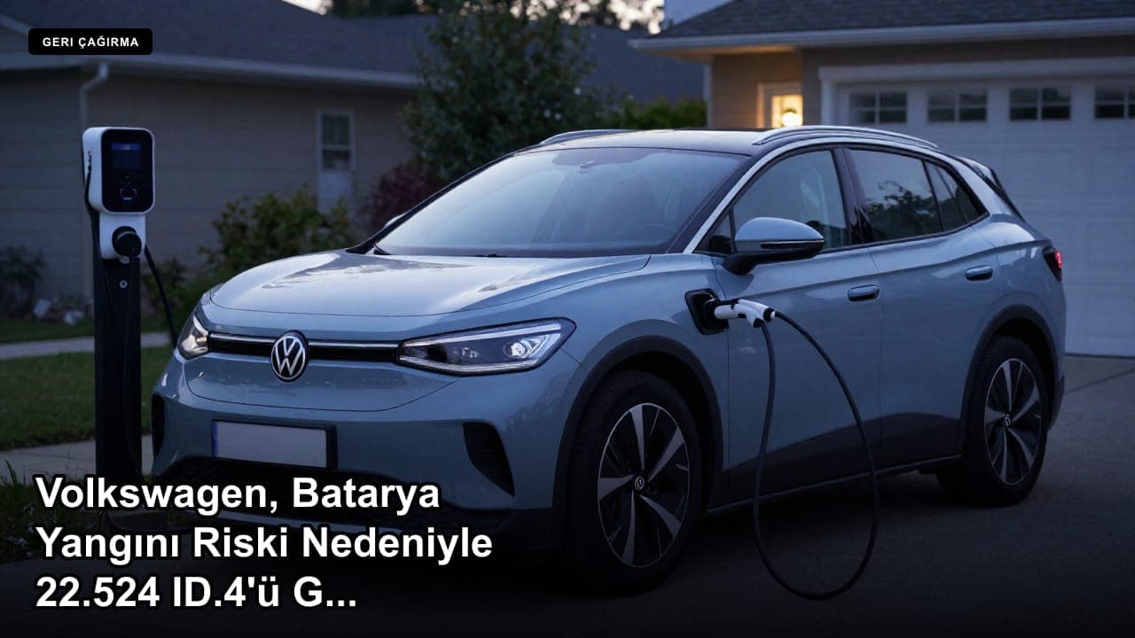 Volkswagen, Batarya Yangını Riski Nedeniyle 22.524 ID.4'ü Geri Çağırmayı Planlıyor